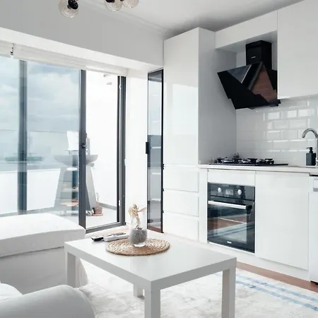 아파트 Chic Flat W Terrace Jacuzzi 15 Min To Blue Mosque 이스탄불