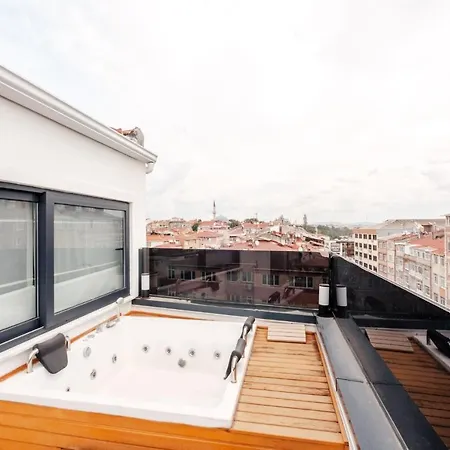 Apartmán Chic Flat W Terrace Jacuzzi 15 Min To Blue Mosque *